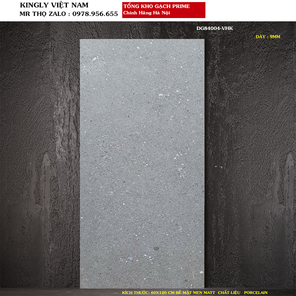 Gạch lát nền giả đá Terrazzo Prime 60x120 cm DG84004 Loại 1